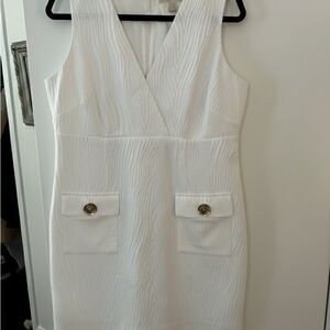 Michael Kors gorgeous summer White Sleeveless Dress NWOT